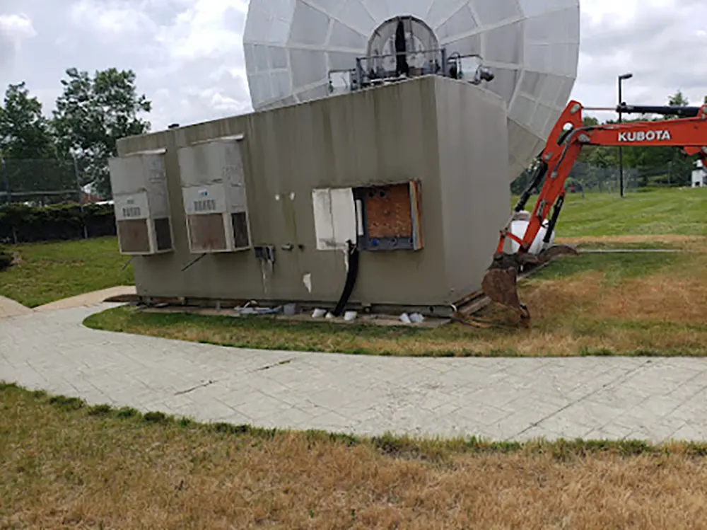Before image of a commercial property we demolished (Mobile Home or Trailer Removal and Demolition).