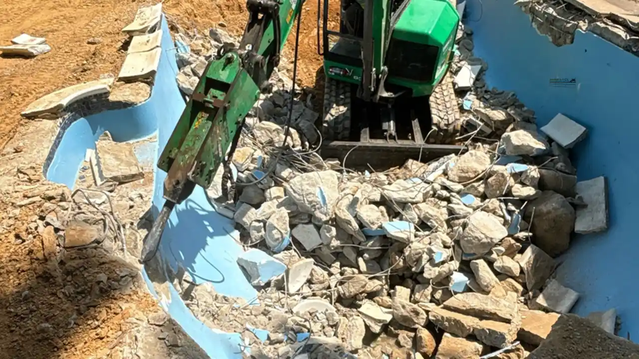 Looking for "inground pool removal near me?". Find the right demolition contractor for your pool demolition project.