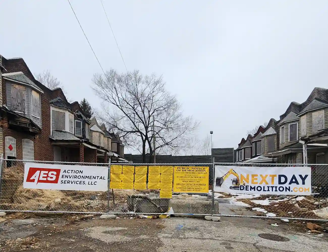 Next Day Demolition - Before Project 2026 - We provide Residential Demolition Services in Maryland, Virginia, Delaware, Washington D.C. and nearby areas.